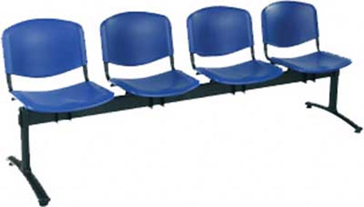 1124 PN ügyfélváró szék, pados változat, műanyag